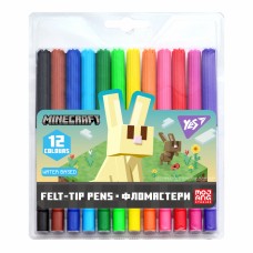 Фломастери "Yes" 12кольор. "Minecraft.Spring" №650585(12)(192)