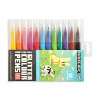 Фломастери "Yes" 12кольор. "Minecraft.Spring" глітер №650587(12)(192)