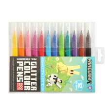 Фломастери "Yes" 12кольор. "Minecraft.Spring" глітер №650587(12)(192)