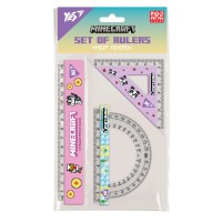 Набір лінійок "YES" Minecraft Spring 3предм. (лінійка 15см) №370689(25)