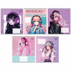 Нотний зошит А5 12арк. Music and dreams №767437/Yes/(25)(500)