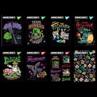 Блокнот А7 48арк. кліт. Minecraft Black №152109/Yes/(40)(320)