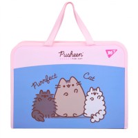 Папка-портфель "Yes" №492317 А4 "Pusheen" з ручками(12)(48)