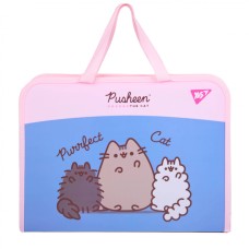Папка-портфель "Yes" №492317 А4 "Pusheen" з ручками(12)(48)