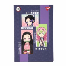 Блокнот А5 64арк. лін. Demon Slayer 7БЦ інтегр. №152083/Yes/(20)(40)