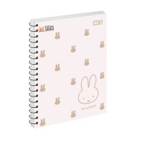 Блокнот пруж. бок А5 80арк. кліт. крафт Miffy №152272/Yes/(60)