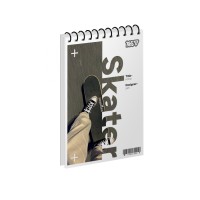 Блокнот пруж. верх. А6 80арк. кліт. карт. Skater №152302/Yes/