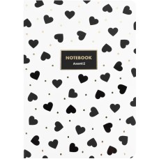 Блокнот А5 80арк. кліт. карт. Black&White №8700-26-A/Axent/(4)