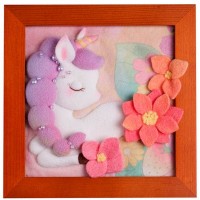 Набір для творч.: набір для валяння,картина,рамка,в пакеті,24х25х5см №YG0252(40)