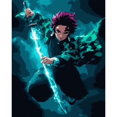 Картини по номерах "Santi" Demon Slayer. Tanjiro Kamado 40х50см №954418