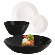 Сервіз столовий скло 19предм. "Luminarc.Lillie Black&White" №X1202/7781