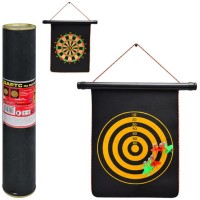 Дартс магнитный 9 2 дротика, размер поля 34,5х25 см, в тубусе (24) MS0098