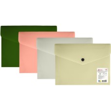 Папка-конверт "Optima" №O35262 А5 на кнопці, непрозор.,фактура "смуга"(12)