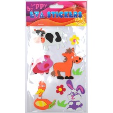 Наліпка EVA "Свійські тварини" 11,5х18см №158098/Мандарин/(1)(24)