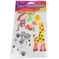 Наліпка EVA "Тварини Африки 2" 11,5х18см №158103/Мандарин/(1)(24)