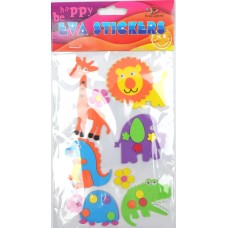 Наліпка EVA "Тварини Африки 3" 11,5х18см №158105/Мандарин/(1)(24)