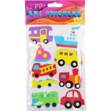 Наліпка EVA "Машинки" 11,5х18см №158110/Мандарин/(1)(24)