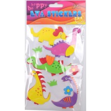 Наліпка EVA "Динозаври 2" 11,5х18см №158112/Мандарин/(1)(24)