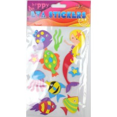 Наліпка EVA "Русалонька" 11,5х18см №158118/Мандарин/(1)(24)