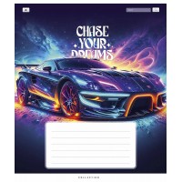 Зошит 24арк. кліт. Школярик "Chase your dreams" ВД-лак №024-3510K(25)(200)