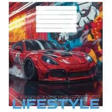 Зошит 24арк. лін. Школярик "Lightning speed lifestyle" ВД-лак №024-3521L(25)(200)