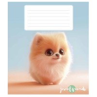 Зошит 12арк. кос. лін. Школярик дівч. ВД-лак №012-3489C(30)(300)