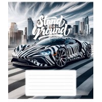 Зошит 18арк. кліт. Школярик "Best racers"  хлопч. ВД-лак №018-3500K(25)(300)