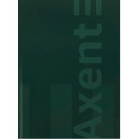 Книга-канц. А4 96арк. кліт. тв. обкл. газ. "One colors" зелена №8426-1-A/Axent/(10)
