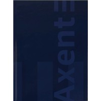 Книга-канц. А4 96арк. кліт. тв. обкл. газ. "One colors" синя №8426-3-A/Axent/(10)