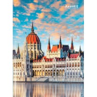 Книга-канц. А4 96арк. кліт. тв. обкл. "City. Budapest" №8425-8-A/Axent/(10)
