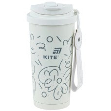 Термочашка метал. 0,55л "Kite" біла №K25-1226-3