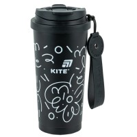 Термочашка метал. 0,55л "Kite" чорна №K25-1226-1