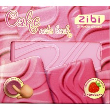 Блокнот 90x90мм 80арк. нелін. ароматиз. обкл. софт тач "Kids line.Cake" №ZB.12470-10/Zibi/