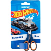 Ножиці дит. "Kite" №HW25-123 Hot Wheels 13см гумові вставки(12)(240)