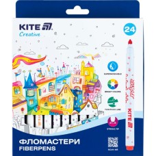 Фломастери "Kite" 24кольор. Creative Superwashable №K-1153(6)(48)