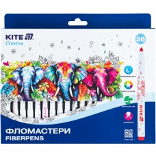 Фломастери "Kite" 36кольор. Creative Superwashable №K-1154(6)(24)(192)