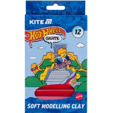 Пластилін "Kite" Hot Wheels-2 12 кольор. 200гр воск. №HW25-086-2(1)(30)(60)