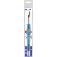 Набір пензлів 3шт "Kite" №K-342 (поні,круглий №3,7,11)(50)