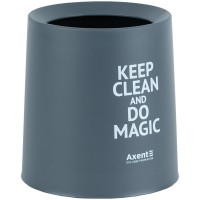 Контейнер для сміття "Axent" настільний,круглий,сірий №2131-03-A(12)