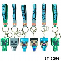 Брелок гумовий "Майнкрафт" зі стрічкою №3256(12)