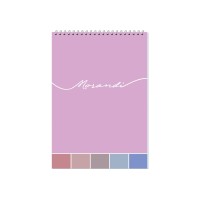 Блокнот пруж. верх. А5 80арк. кліт. "Morandi" №O27147/Optima/(5)(50)