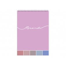 Блокнот пруж. верх. А5 80арк. кліт. "Morandi" №O27147/Optima/(5)(50)