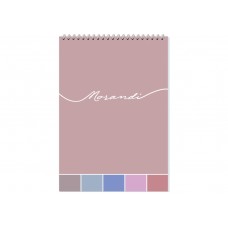 Блокнот пруж. верх. А5 80арк. кліт. "Morandi" №O27149/Optima/(5)(50)