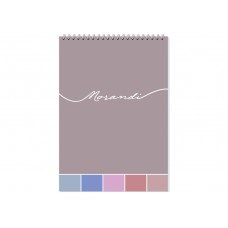 Блокнот пруж. верх. А5 80арк. кліт. "Morandi" №O27150/Optima/(5)(50)