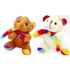 Брелок м'який "Ведмедик з шарфіком" №5214(12)