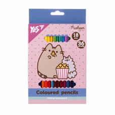 Олівці кольор. 36 кольор./18шт "Yes" №290769 Pusheen(8)