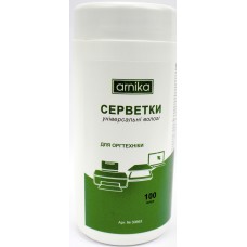 Серветки вологі для оргтехніки "Арніка" універсальні (100шт) №30663(15)