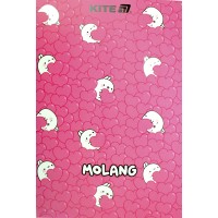 Блокнот А5 50арк. кліт. тв. обкл. Molang-2 №ML25-194-2/Kite/(10)