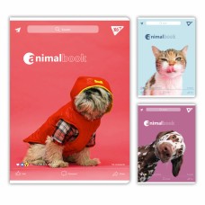 Зошит А4 48арк. кліт. "Animalbook" №682002/Yes/(3)(60)