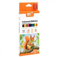 Олівці кольор. 12 кольор. "Yes" №290723 "O'range Line" з точилкою(12)
